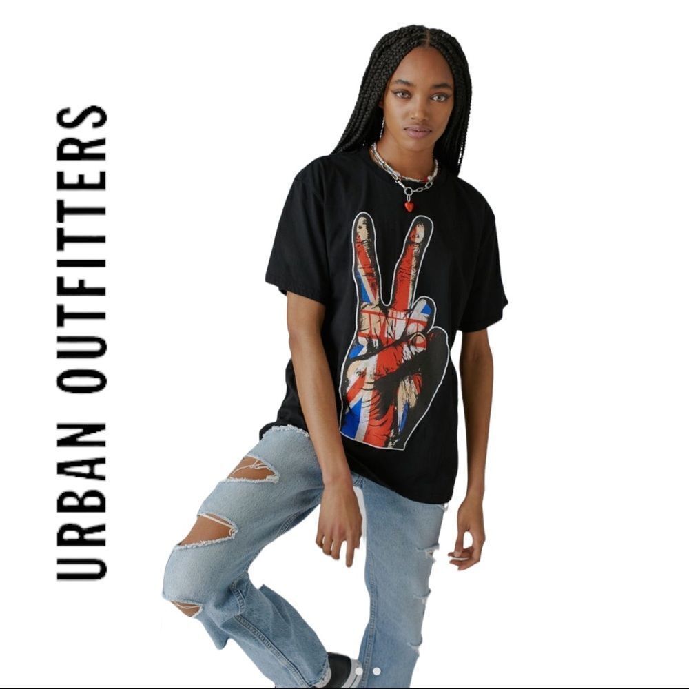 NEW The Who Union Jack Urban Outfitters UO Graphic Tee Shirt T-Shirt